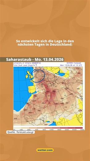Saharastaub in Deutschland