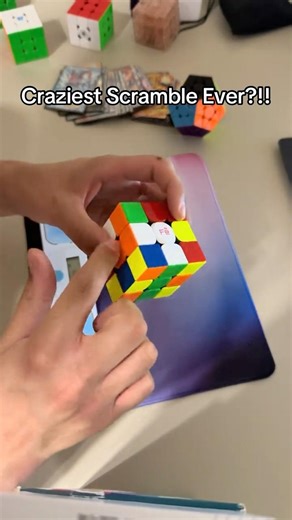 Best Rubik’s cube Scramble Ever! #rubikscube #speedcubing #wca #worldrecord
