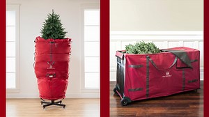 These bags are equipped to keep your Christmas tree stored away
