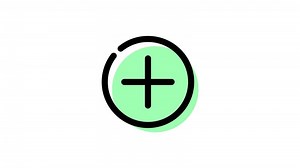 Download Animated plus icon with transparent background and easy to use for free