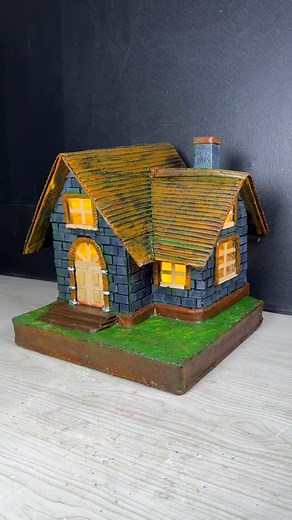 “Miniature Home with Lights | Step-by-Step Handmade Craft” | Garden hobby idea