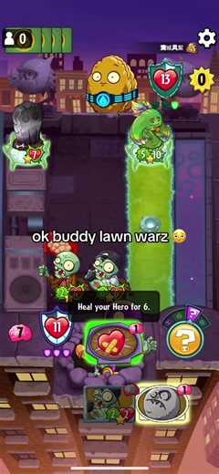 Plants vs Zombies Heroes gameplay: BS vs BS lawn warz highlights