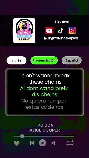 Aprende a pronunciar Poison