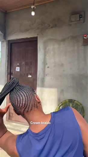 Clean Shuku Braids on Natural Hair 😍 | Sleek Braided Ponytail #hairinspo #braidstyles