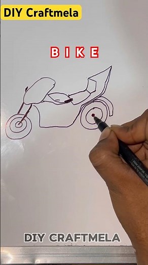 Easy Bike Drawing Tutorial for Beginners #shorts #easydrawing #tutorial #viral