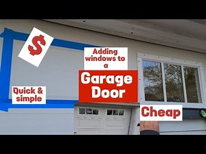 Easy DIY Install Windows in Your Garage Door in No Time! #garagedoorwindows #garagedoor #diyprojects