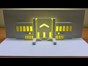 3D Origami Architecture｜Pop Up Card｜Paper Art｜Kirigami｜How to make origami architecture｜3D摺紙建築