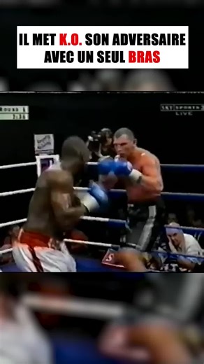 Boxe : K.O avec un seul bras !