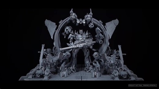 Prime 1 Studio Next Level Showcase XI – Dark Of The Moon Optimus Prime With Battle Platform & Rise Of The Beast Optimus Primal Statues