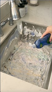 14M views · 53K reactions | This is genius-kitchen sink clean! A...