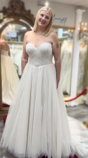 Dreaming of delicate details? ✨ This tulle gown with a basque waist is the perfect blend of romance and modern elegance. Designed to highlight your silhouette and make you feel effortlessly stunning on your big day. 💕 #libride #liweddings #bridal #bridetobe #sayyestothedress #discoverlongisland | Princess Bridals