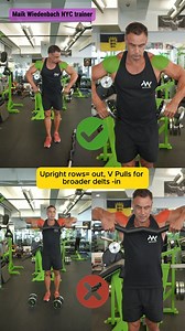 46K views · 424 reactions | Upright rows? Out.  V Pulls? In.  This variation gives you safer shoulder mechanics, better delt activation, and a broader look overall. A small switch - massive difference!  #shoulderworkout #vpulls #fitnesstips #gymform #deltsday #upperbodyworkout #strengthtraining #bodybuildingadvice #fitnesstechnique #trainingtips | Maik Wiedenbach | Facebook