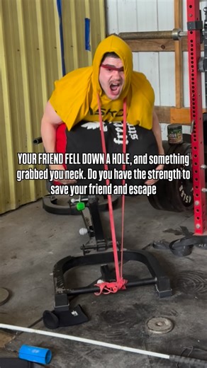 Blind Barbell | Quentin Oppenlander on Instagram: "Do you have the strength to save your friend and not get dragged down the hole???? Back extension with 200 lb sandbag and resistance band Get customer programing and nutrition guidance with the @blind.strength coaching app Code BLIND ⬇️ @raskolapparel gym clothes @trainwithboostcamp programs"
