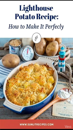 Lighthouse Potato Recipe 🥔 Calling all comfort food lovers! 🥔 Follow us @sunlitrecipes for more delicious bright meals! Have you ever wondered how to make those perfect Lighthouse Inn Potatoes at home? We've got the secret recipe and expert tips to help you create this creamy, cheesy, crispy masterpiece! 👨‍🍳 Learn the origin of this classic dish 🥕 Discover the best potatoes to use 🧀 Master the perfect cheese sauce 🔥 Get golden-brown results every time 👨‍🍳 Ready to get cooking? 👉 Click 