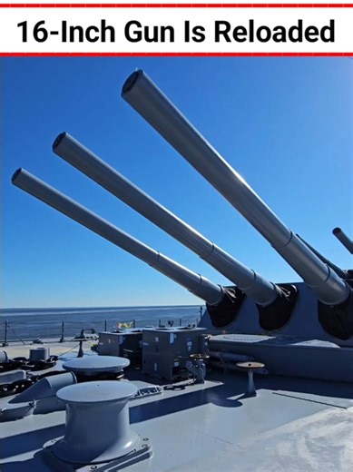 16-Inch Gun Is Reloaded #shorts