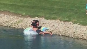 32K views · 251 reactions | A man driving by a pond in Iowa noticed a...