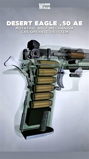 Desert Eagle Internal Mechanism Animation #Shorts