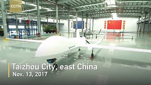 China will deliver the first "Tianying," a new large Unmanned Aerial Vehicle (UAV). When flying at 3,000 meters above sea level, the UAV can clearly distinguish moving license plate numbers. | CGTN