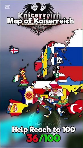 Map of Kaiserreich #mapping #map #geography #fyp #viral #kaiserreich #hoi4 #mapper