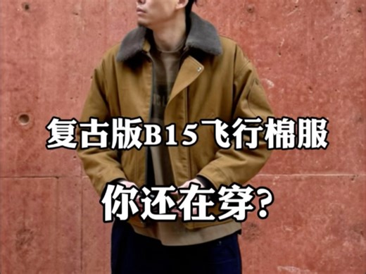都2025年了!请告别复古版B15飞行棉服吧!穿上它，即个性又不会撞衫!保暖又易打理!#秋冬穿搭 #b15 #阿美咔叽#棉服也能穿出时尚感#飞行服
