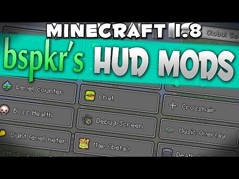 ARMOUR AND POTION HUD Minecraft 1.8 : "bspkrs Mods"