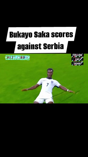 SPECIAL GOAL FROM BUKAYO SAKA! 🤯 🏴󠁧󠁢󠁥󠁮󠁧󠁿 England football team 1-0 Serbia 🇷🇸 #football #AFC Arsenal #serbia #bukayosaka #internationalfootball | Eze Jerric