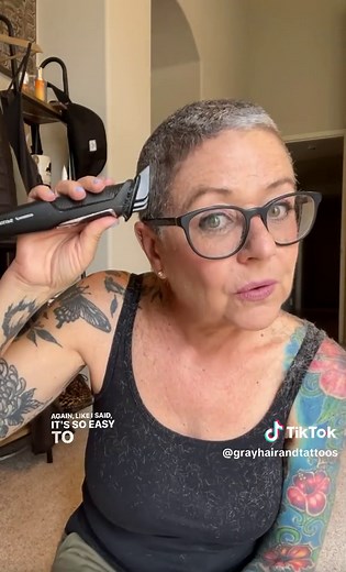 Lonni | GrayHairAndTattoos on TikTok