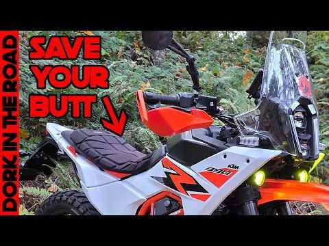 Uncomfortable Motorcycle Seat?: Here's a Cheap Fix...