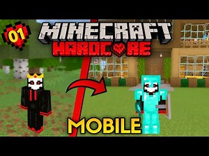 My "HARDCORE" Survival Begins in Minecraft PE | MOBILE🔥| EP-01
