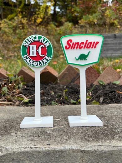 Sinclair Gas Signs - Miniature Versions of the Sinclair Gas Vintage Road Signs, Mother Road, Roadside America, Historic, Vintage, Highways - Etsy UK