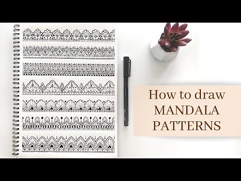Easy Mandala patterns || How to draw Mandala art for beginners || Step by step tutorial