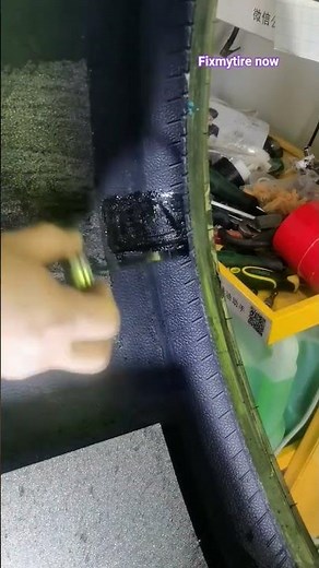Pro Vulcanizing Patch Install. #automobile tire repair