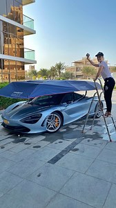 This car shield is made to withstand bricks being thrown at it...but is it true?? 🤷‍♀️ we simulate rain, hail and random debris... I guess I'll take this one for the team guys 😎😩 w/ SERGI | Supercar Blondie