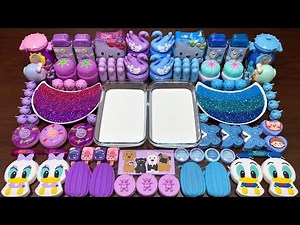 SPECIAL PURPLE AND BLUE - Mixing Random Things Into GLOSSY Slime ! Satisfying Slime Videos #1564