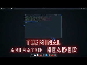 Animated Terminal Header Using Figlet and Lolcat Tool.