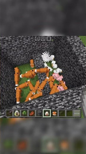 fox aggressive 👿 #minecraft ,