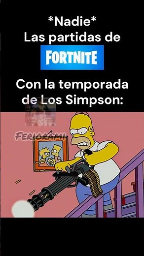 La temporada de Los Simpson nos trajo partidas así en Fortnite #fortnite #humor #memes #gaming #fyp