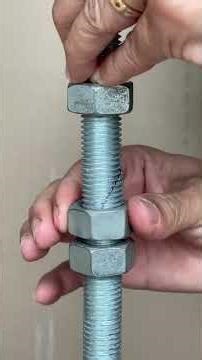 A master’s tip for joining threaded rods with a nut. #diyprojects #electricianlife #sparkylife