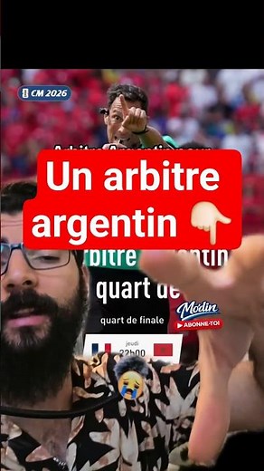🎙️🤨 Arbitre argentin on nous met ils se cachent même plus ... ⚽ #foot