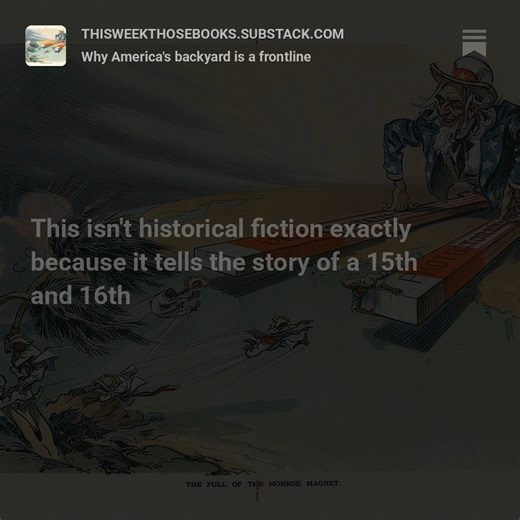 Rashmee Roshan Lall on Instagram: "The great French writer Laurent Binet imagines a different world from European colonisation and the #US as hegemonic power. #thisweekthosebooks https://thisweekthosebooks.substack.com/p/why-americas-backyard-is-a-frontline"