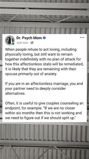 If you can't be affectionate towards your spouse, let them find someone who will be.