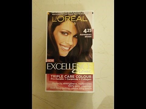 L'oreal Paris Excellence Cream Hair Colour No. 425 Aishwarya's Brown: Step By Step Method