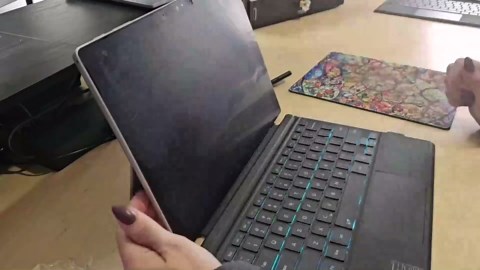 XIWMIX Keyboard for Microsoft Surface Pro 7/ Pro 7 Plus/Pro 6/ Pro 5/ Pro 4 12.3"/Pro 3, Portable Bluetooth 5.2 Wireless,Multi-Gesture Touchpad 7-Color Backlit Type Cover for Surface Pro 7/7+/6/5/4/3