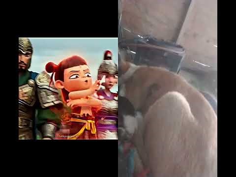 Nezha try new look 💀😱 | Nezha | #edit #nezha #animation #shortsNezha controlled by Aobing 💀😱