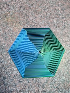 3D Printed Pyramid Hexagon Fidget Toy: Stress Relief Desk Decor - Etsy