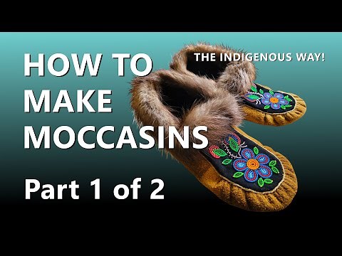 How To Make Moccasins Part 1: Pattern Prep & Cutting (4K)