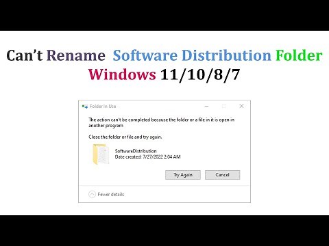 How to Renme SoftwareDistribution folder in windows 10 & 11