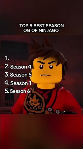 Top 5 des meilleures saisons og de Ninjago 🥷😘 | #season #ninjago #allstarmoment #ninjagoedit #lego