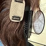 12 Inches 100% Human Hair Toppers for Women Pure White Hair Topper, Clip-In Hair Pieces for Thin Hair, Adds Volume,360°3D Covers Bald Spots（12#1001）