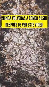 PARÁSITOS ANISAKIS SUSHI #salud #curiosidades #sabiasque #ciencia #laboratorio #microscope